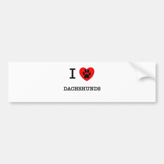 IK HOOP VAN MIJN DACHSHUNDS BUMPERSTICKER (Voorkant)