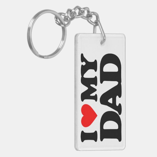 IK HOOP VAN MIJN DAD SLEUTELHANGER (Voorkant Links)