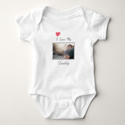 IK HOOP VAN MIJN DADDY BABY BODYSUIT, GEPERSONALIS ROMPER (Voorkant)