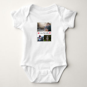 IK HOOP VAN MIJN DADDY BABY BODYSUIT, GEPERSONALIS ROMPER
