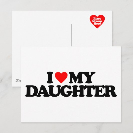 IK HOOP VAN MIJN DOCHTER BRIEFKAART (Voorkant / Achterkant)