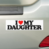 IK HOOP VAN MIJN DOCHTER BUMPERSTICKER (Op auto)