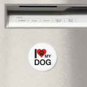 IK HOOP VAN MIJN DOG PAW PRINT MAGNEET (Insitu (Vaatwasser))
