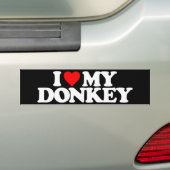 IK HOOP VAN MIJN DONKEY BUMPERSTICKER (Op auto)
