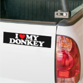 IK HOOP VAN MIJN DONKEY BUMPERSTICKER (Op Truck)