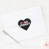 IK HOOP VAN MIJN FERRET HART STICKER (Envelop)