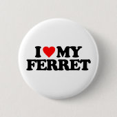 IK HOOP VAN MIJN FERRET RONDE BUTTON 5,7 CM (Voorkant)