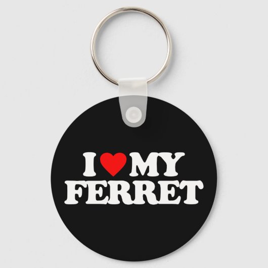 IK HOOP VAN MIJN FERRET SLEUTELHANGER (Voorkant)