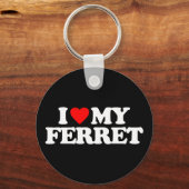 IK HOOP VAN MIJN FERRET SLEUTELHANGER (Voorkant)