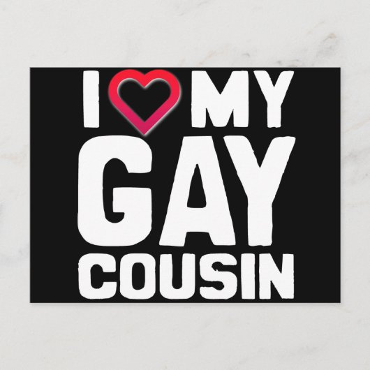 IK HOOP VAN MIJN GAY COUSIN -.png Briefkaart (Voorkant)
