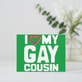 IK HOOP VAN MIJN GAY COUSIN -.png Briefkaart (Staand voorkant)