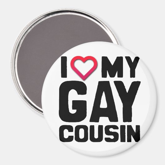 IK HOOP VAN MIJN GAY COUSIN -.png Magneet (Voorkant / Achterkant)