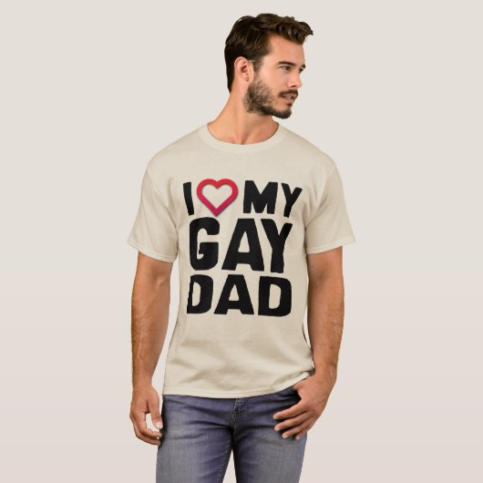 IK HOOP VAN MIJN GAY DAD - T-SHIRT (Voorkant volledig)