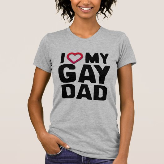 IK HOOP VAN MIJN GAY DAD - T-SHIRT (Voorkant)