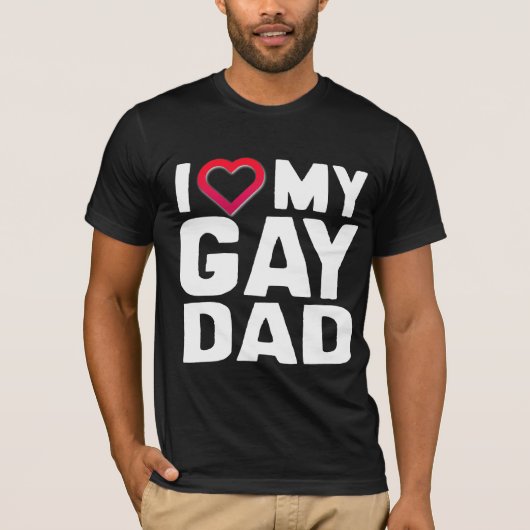 IK HOOP VAN MIJN GAY DAD T-SHIRT (Voorkant)