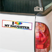 IK HOOP VAN MIJN GAY DAUGHTER —.png Bumpersticker (Op Truck)