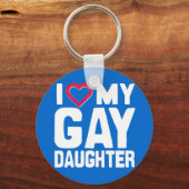 IK HOOP VAN MIJN GAY DAUGHTER - -.png Sleutelhanger (Voorkant)