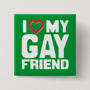 IK HOOP VAN MIJN GAY FRIEND -.png Vierkante Button 5,1 Cm