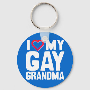 IK HOOP VAN MIJN GAY GRANDMA -.png Sleutelhanger
