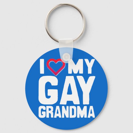 IK HOOP VAN MIJN GAY GRANDMA -.png Sleutelhanger (Voorkant)