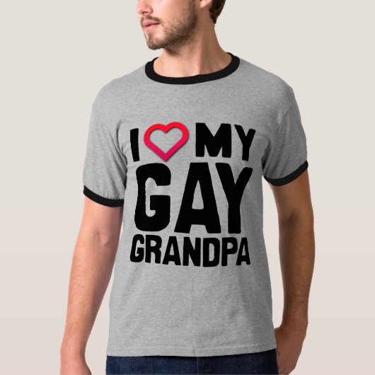 IK HOOP VAN MIJN GAY GRANDPA - T-SHIRT (Voorkant)