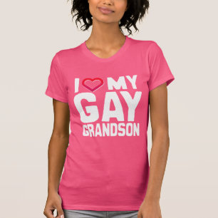 IK HOOP VAN MIJN GAY GRANDSON - - T-SHIRT