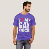 IK HOOP VAN MIJN GAY NIECE - - T-SHIRT (Voorkant volledig)