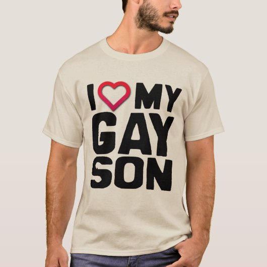 IK HOOP VAN MIJN GAY SON - T-SHIRT (Voorkant)