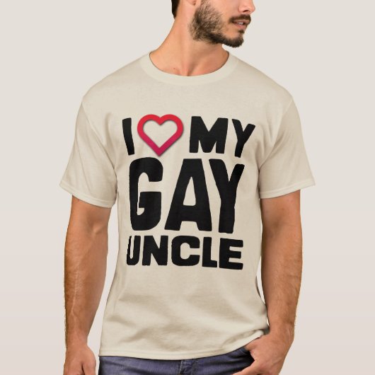 IK HOOP VAN MIJN GAY UNCLE - T-SHIRT (Voorkant)