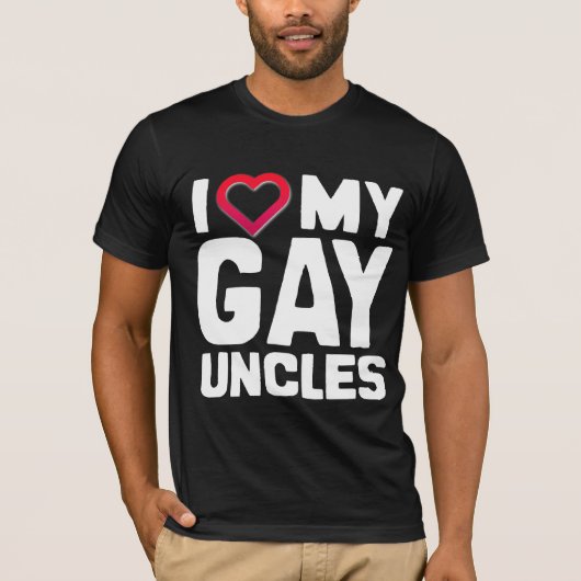 IK HOOP VAN MIJN GAY UNCLES T-SHIRT (Voorkant)