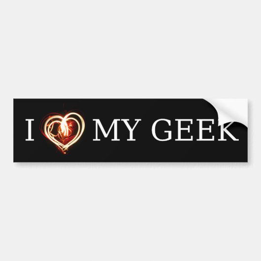 IK HOOP VAN MIJN GEEK BUMPERSTICKER (Voorkant)