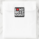 IK HOOP VAN MIJN GEWELDIGE GOAT VIERKANTE STICKER (Tas)