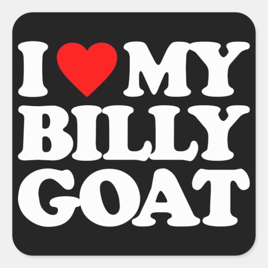 IK HOOP VAN MIJN GEWELDIGE GOAT VIERKANTE STICKER (Voorkant)