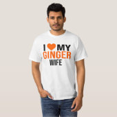 IK HOOP VAN MIJN GINGER VROUW GIRL FUNNY VRIENDIN T-SHIRT (Voorkant volledig)