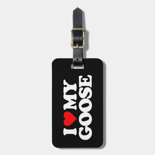 IK HOOP VAN MIJN GOOSE BAGAGELABEL (Voorkant verticaal)