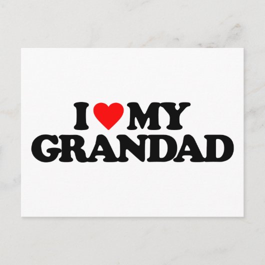 IK HOOP VAN MIJN GRANDAD BRIEFKAART (Voorkant)