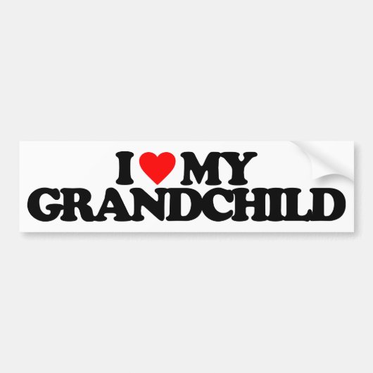 IK HOOP VAN MIJN GRANDCHILD BUMPERSTICKER (Voorkant)