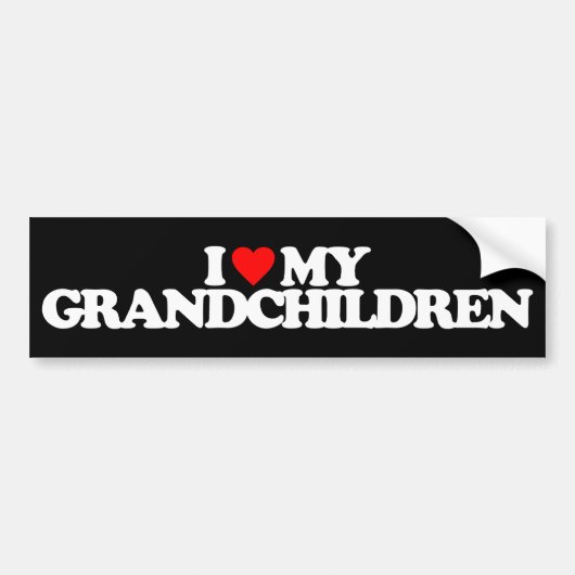 IK HOOP VAN MIJN GRANDCHILDREN BUMPERSTICKER (Voorkant)