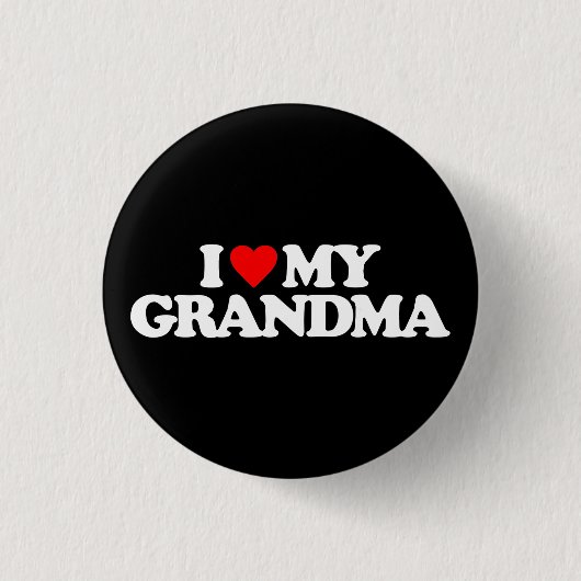 IK HOOP VAN MIJN GRANDMA RONDE BUTTON 3,2 CM (Voorkant)