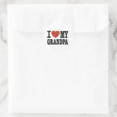 IK HOOP VAN MIJN GRANDPA RONDE STICKER (Tas)