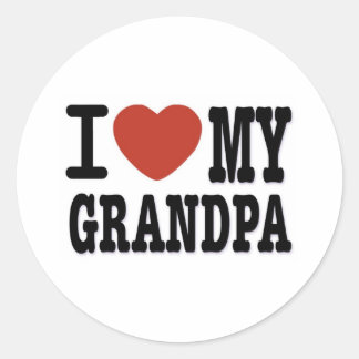 IK HOOP VAN MIJN GRANDPA RONDE STICKER