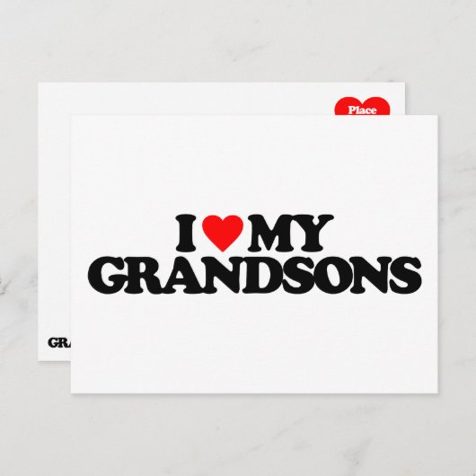 IK HOOP VAN MIJN GRANDSEN BRIEFKAART (Voorkant / Achterkant)