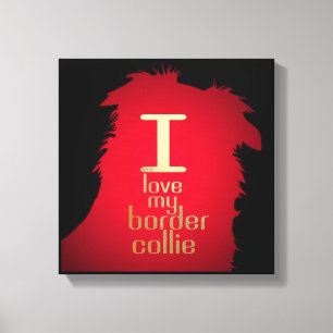 IK HOOP VAN MIJN GRENSCOLLIE CANVAS AFDRUK