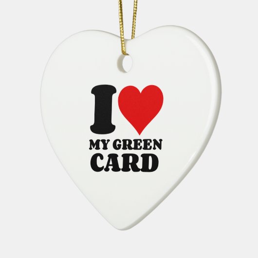 IK HOOP VAN MIJN GROENE KAART KERAMISCH ORNAMENT (Links)