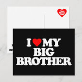 IK HOOP VAN MIJN GROTE BROER BRIEFKAART (Voorkant / Achterkant)