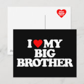IK HOOP VAN MIJN GROTE BROER BRIEFKAART (Voorkant / Achterkant)
