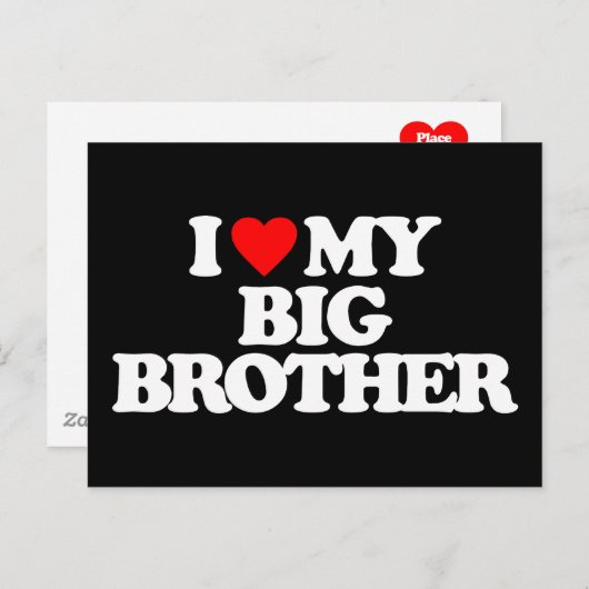 IK HOOP VAN MIJN GROTE BROER BRIEFKAART (Voorkant / Achterkant)