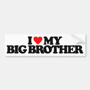 IK HOOP VAN MIJN GROTE BROER BUMPERSTICKER