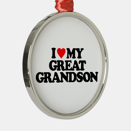 IK HOOP VAN MIJN GROTE GRANDSON METALEN ORNAMENT (Rechts)