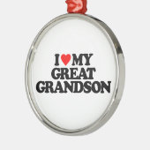 IK HOOP VAN MIJN GROTE GRANDSON METALEN ORNAMENT (Links)